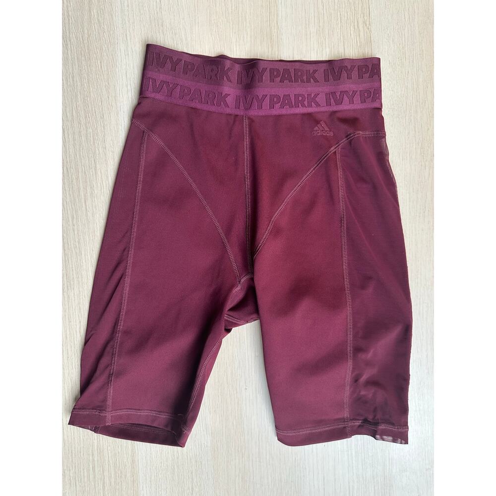 Adidas x Ivy Park Maroon Biker Shorts - Size XS - Mint
